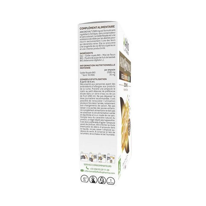 GELÉE ROYALE 1000MG BIO X30 AMPOULES
