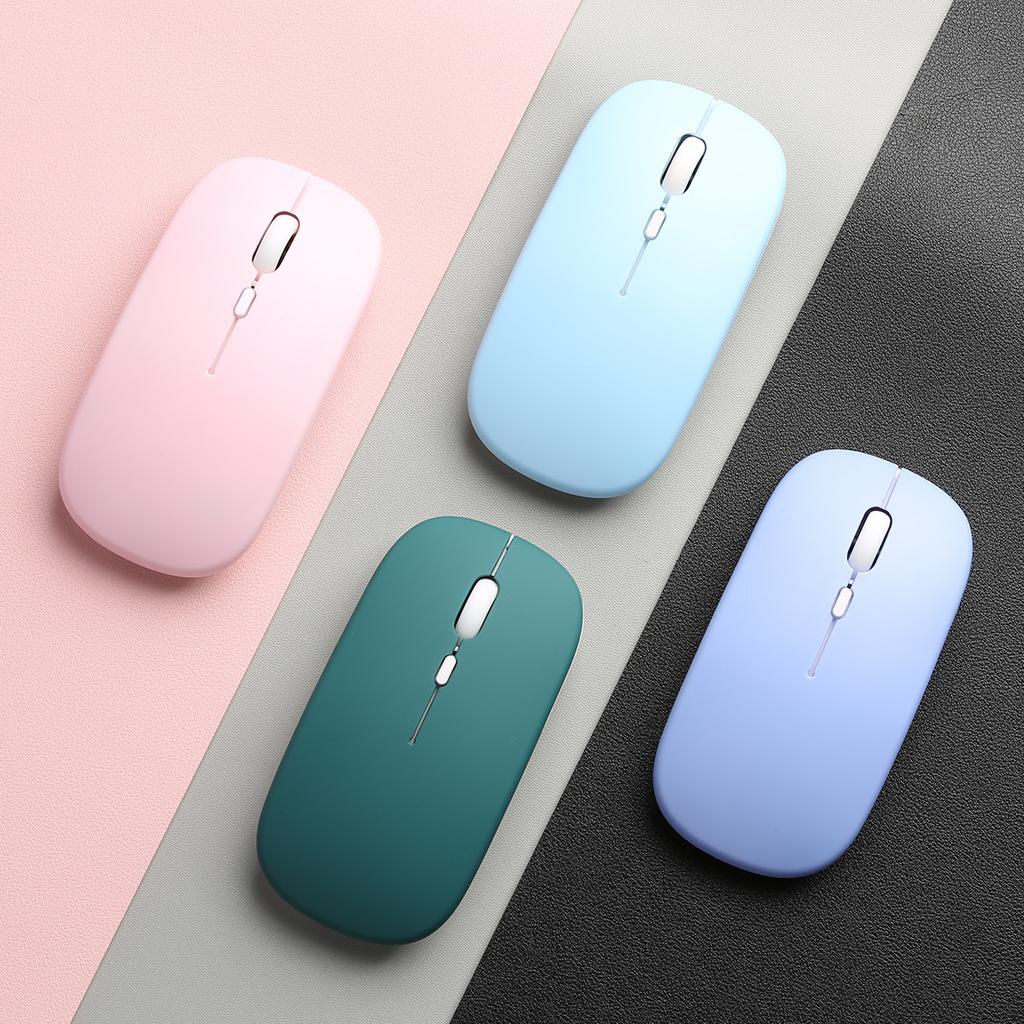 Wireless Bluetooth-compatible Mouse Portable Ergonomic Computer Mice For Laptop iPad Tablet PC Mobile Phone Office Gaming Mouse
