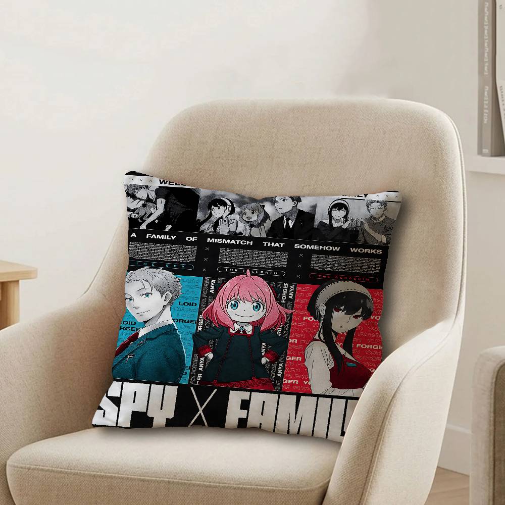 Japan Anime SPY FAMILY Personalized Pillow Cover Kids Bedroom Wild Party Decor Pillowcase kid Birthday shower Gift