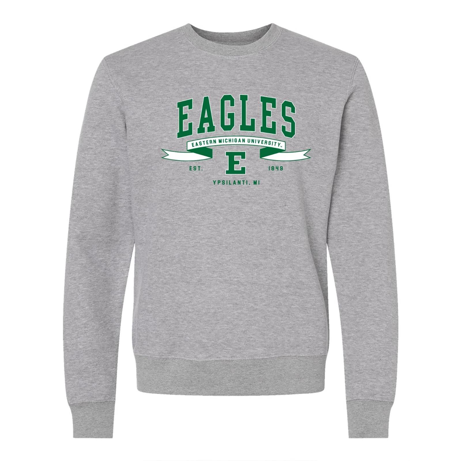 Eastern Michigan Ribbon Flight JA BTB Crewneck - Oxford M