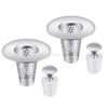 24TE Steel Sink Drain Filter set for Bathroom Quick Drain Steel Bathroom Sink Strainer with Additional Sink Cover Sink Drain
