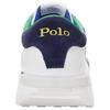 Polo Ralph Lauren Train 89 Leather Logo Round Toe Low Top Casual Shoes Men sneaker White 100048542WHITE/MULTI