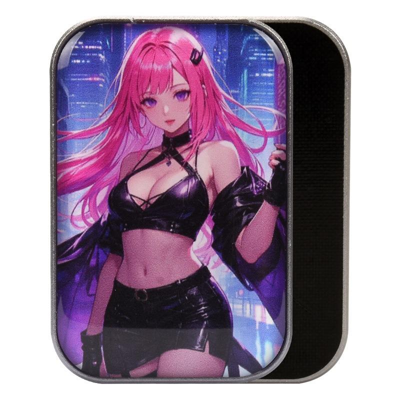 

Metal Magnetic Slider Anti-stress Mechanical Push Card Pushing Plate EDC Fidgeting Sensory Stress Relief Toy Antistress Things