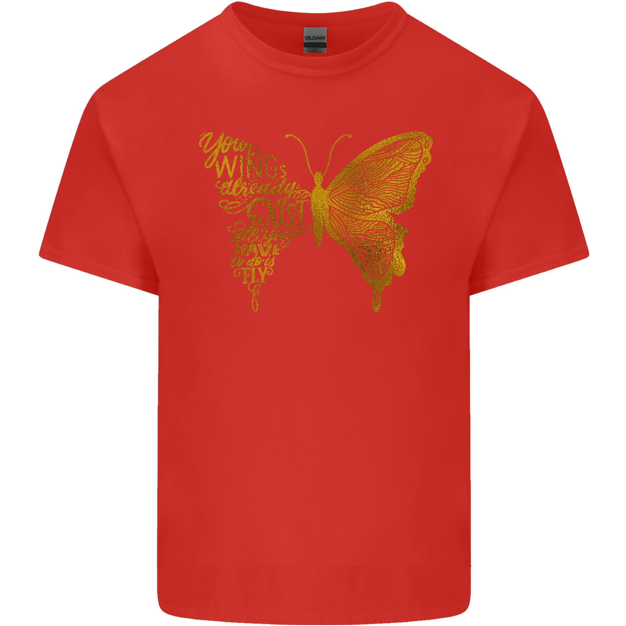 Butterfly Inspirational Quote Rhopalocera Unisexs Light Cotton TShirt S
