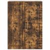 Wall Mounted Cabinet Smoked Oak Finish 66 x 34.5 x 90 cm Engineered Wood