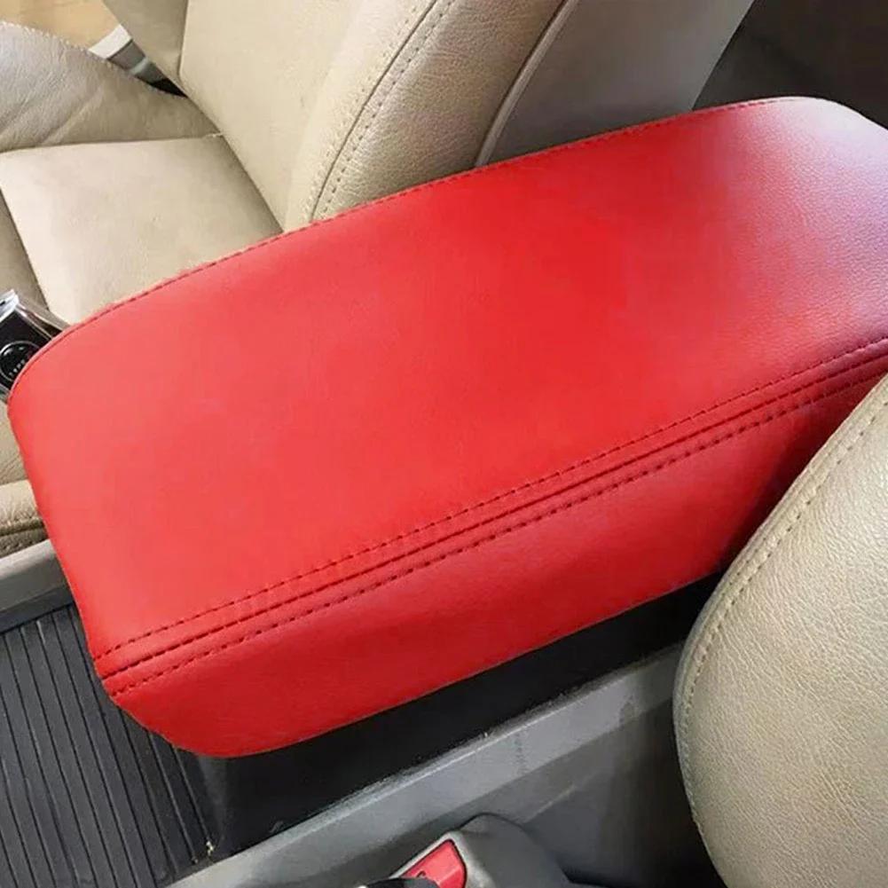

Кожаный чехол для подлокотника автомобиля, отделка центральной консоли, автомобильные аксессуары для Honda Civic 8 MK8 Sedan 2006 2007 2008 2009 2010 2011 красный