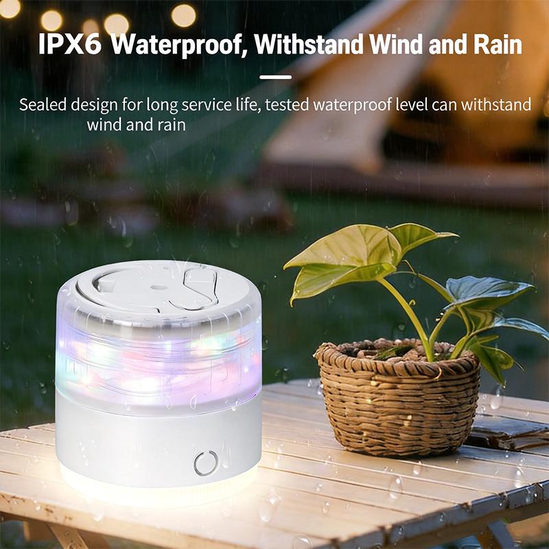 10M Waterproof LED Camping Light Strip, Recyclable Atmosphere Light Belt for Tent, Outdoor Garden & Indoor Room Decor
