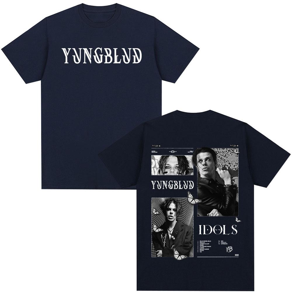 Yungblud IDOLS Album Tour T Shirts Fan Gifts Unisexs Women Clothing Hip Hop Short Sleeve Tshirts Summer Cotton Tshirt Streetwear