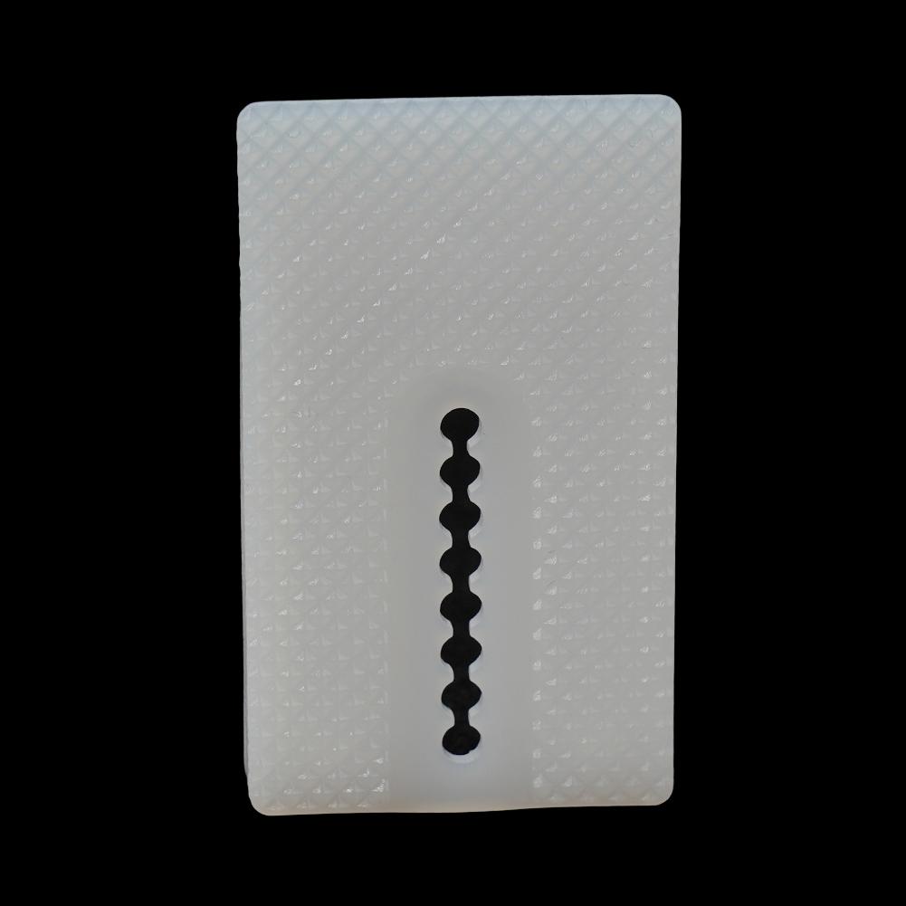 8 Stück Toilettenausgleichsplatten Weichplastik Stapelbar Transparent