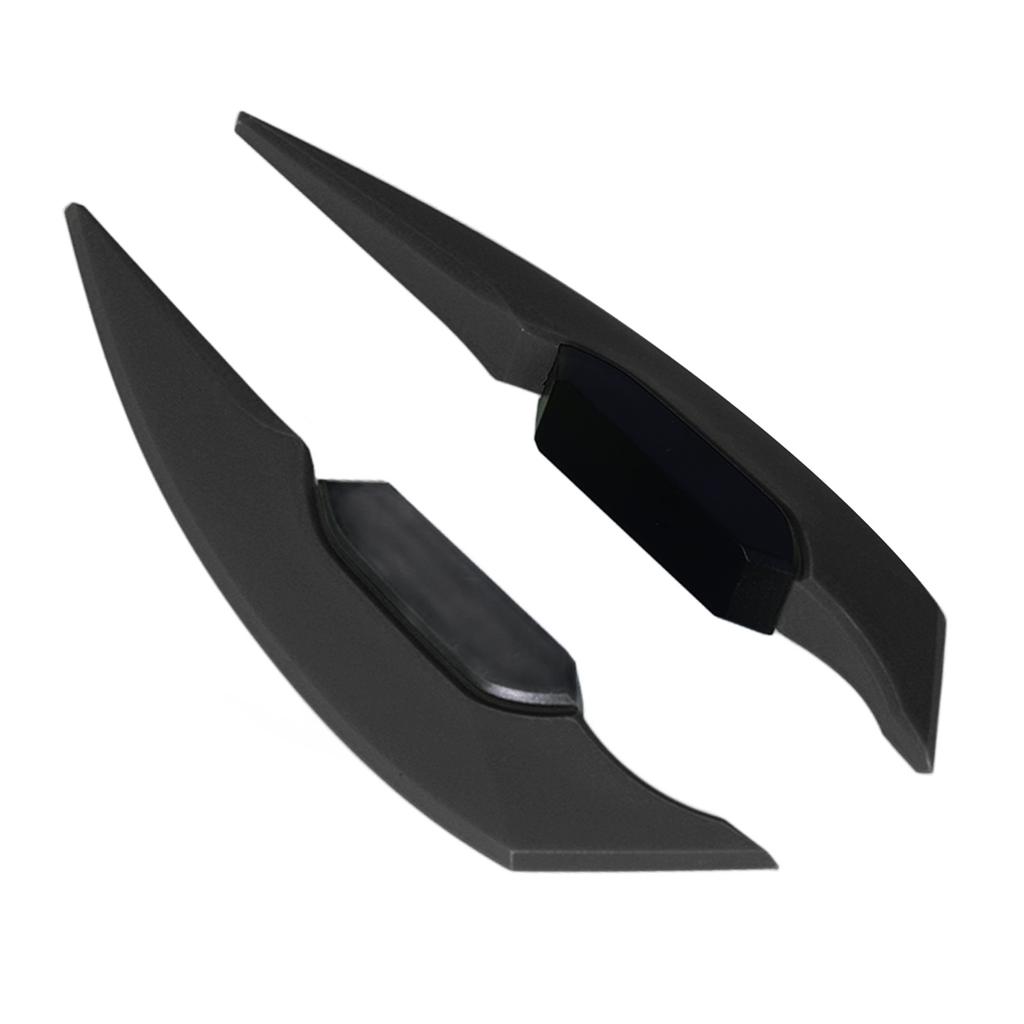 1 par Motorsykkel Side Winglet Aerodynamisk Wing Spoiler Universal for Motorsykkel El-sykler Svart