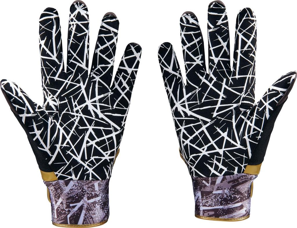 ZETT Batting Graphic Grip Batting Dark Brown x White Size S Gloves, Glove, Ambidextrous, (3811), (BG18523A)