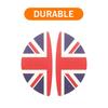 2PCS For MINI Cooper S Accessories Gray Union Jack 3D Car Door Handle Stickers