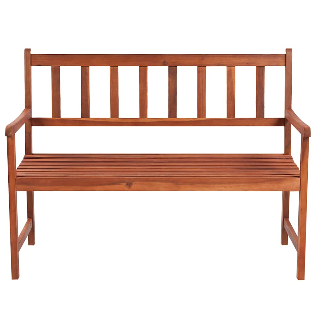 vidaXL Garden Bench with Cushion 120 Cm Solid Acacia Wood