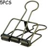 5PCS Metal Office Clip Paper Binder Clip Decorative Paper Stationery Cute Diary Clip HXZ05