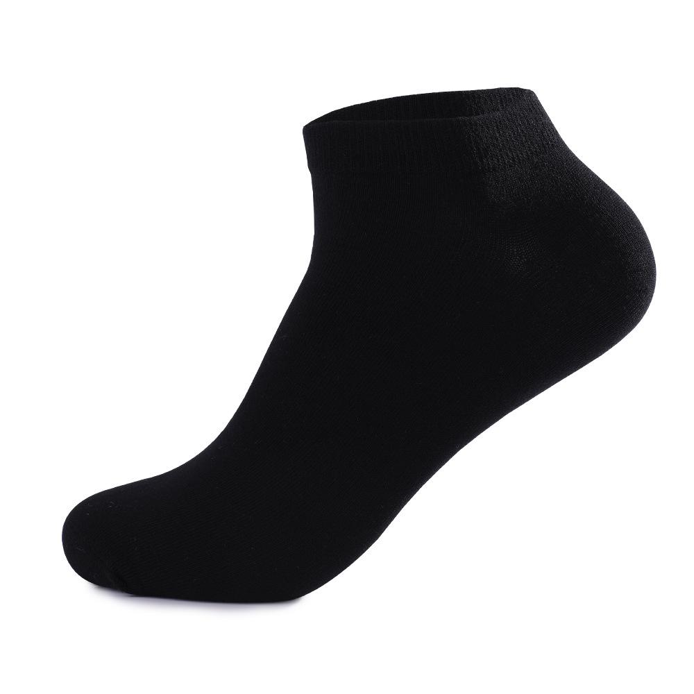 

Men s Plus Size All-Cotton Sports Socks - Spring/Summer Short Tube, European & American Style 39-44 чорний