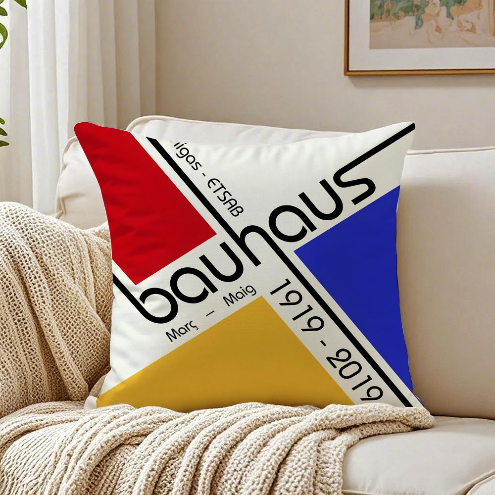 Famous Modern Minimal Design Style BBauhaus Cushion Cover Pillowcase Antidustmite Living Room Sofa Decor Cushion Room
