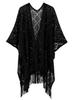 Hot-Selling Knit Shawl: Spring Summer Autumn, Hollow Design, Tassel Trim, Solid Color, Lightweight for European & American Styles.