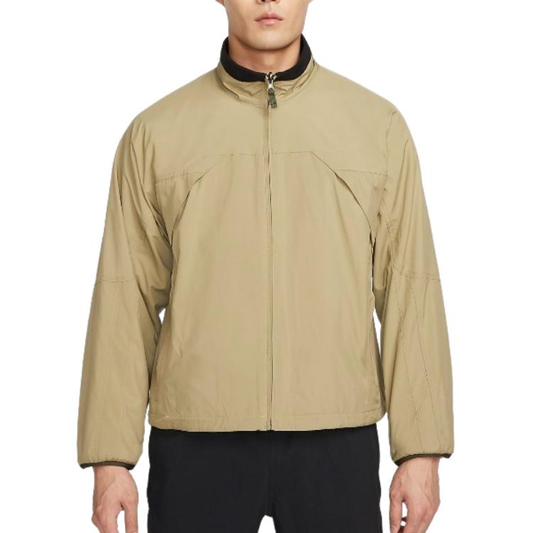 Nike Jackets Men's Green Stand Collar Moderate Reversible DV9214-276