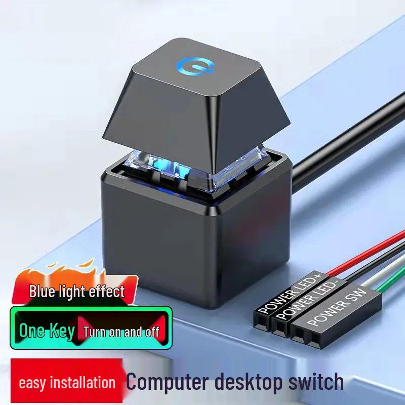 Regent Desktop Computer Power Button and Extension Cable for Internet Cafe and Mobile Switch
