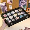 seimeinoki Pin Badge Storage Holds 15 35cm x Large Pin Badge Display Case with Transparent Pin Storage Box for Pin Protects Your Fan Fits Pin Badges