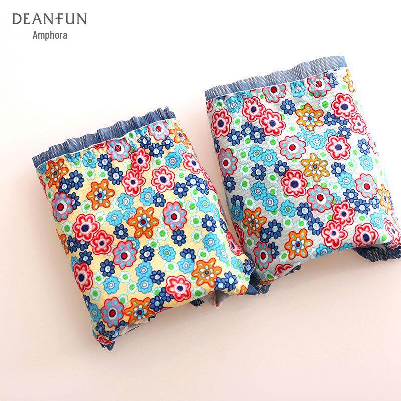 Deanfun Damen-Boyshorts aus bedruckter Baumwolle, mittelhoch geschnitten, 4er-Pack