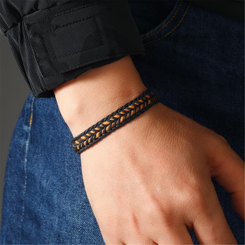 Colorful Braided Couple Bracelet Adjustable Knot Wristband For Men Women User Friendly Rope Cord Jewelry Gift