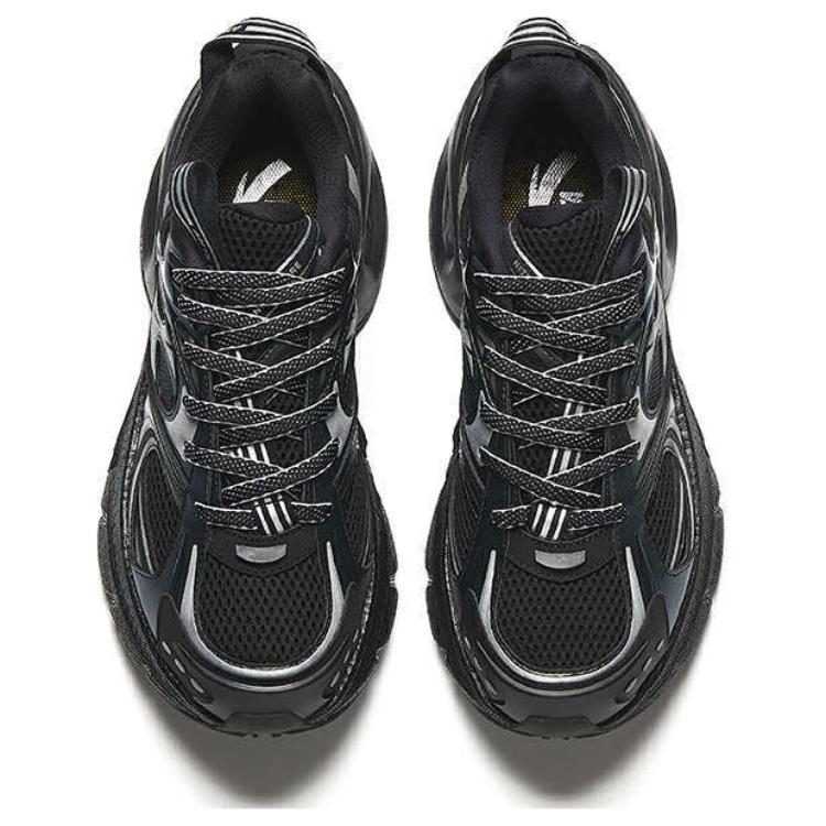 Anta Fashionable Trendy Versatile Comfortable Simple Wear-Resistant Low-Top Casual Shoes Men Sneaker Black Silver 112438896-1