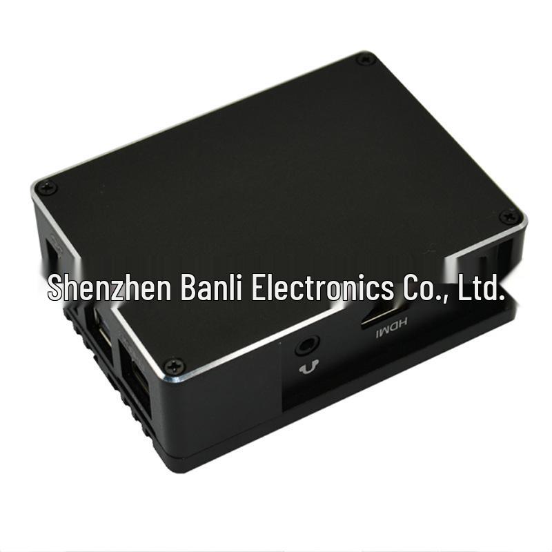 Aluminum Alloy Case for Raspberry Pi 3B+/4B with Fan-Compatible Cooling