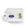 Natural Cotton Sterilized PVC Square Cosmetic Cotton Swabs (200P)