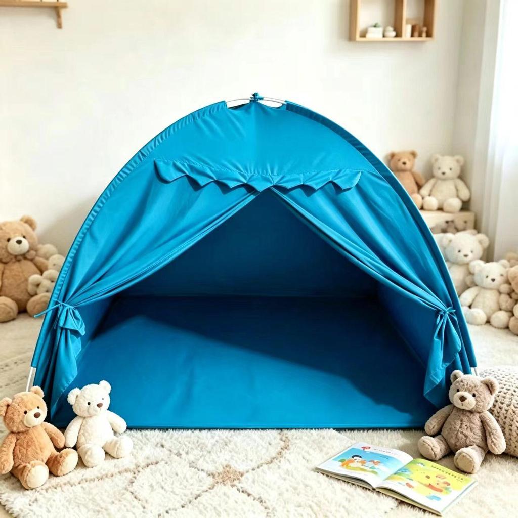 Children's Indoor Princess Castle Tent - Portable, Breathable Playhouse for Babies.