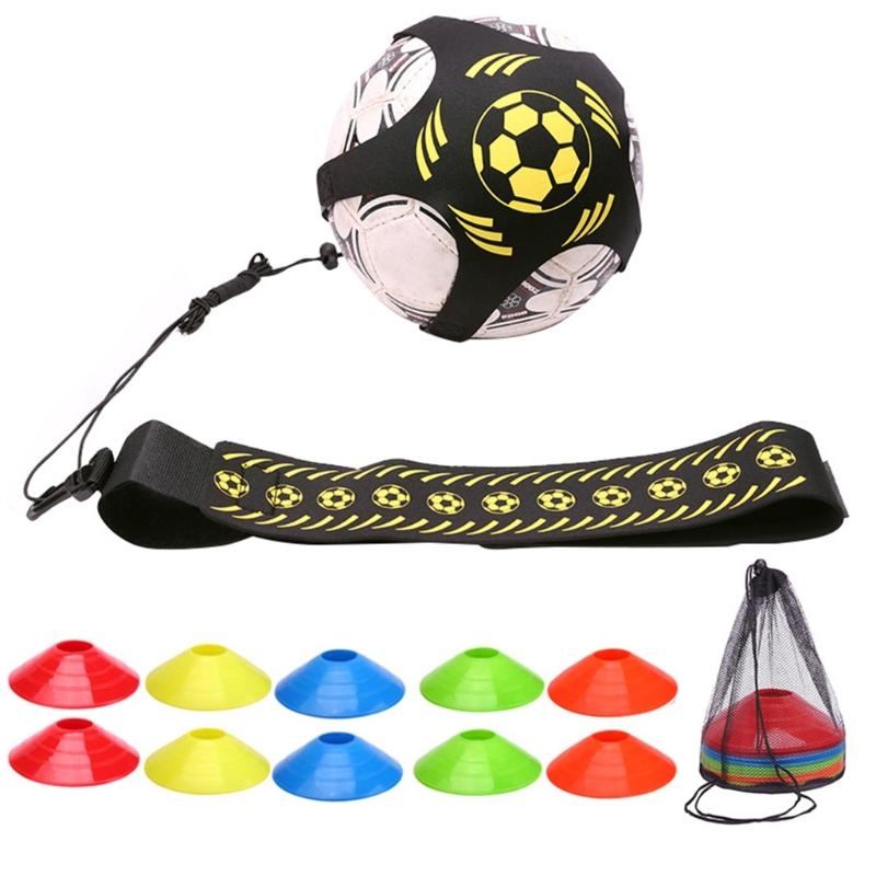 

Football Kick Training Assistance Belt Training Aids Hands Free Solos Practice Training Aids with Belt and Elastic Rope 1