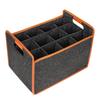 Felt Wine Carrier Storage Box with Divider Wine Travel Bag Liquor Bottle Tote with Comfort Handle Picnic Portable Wine Tote Bag