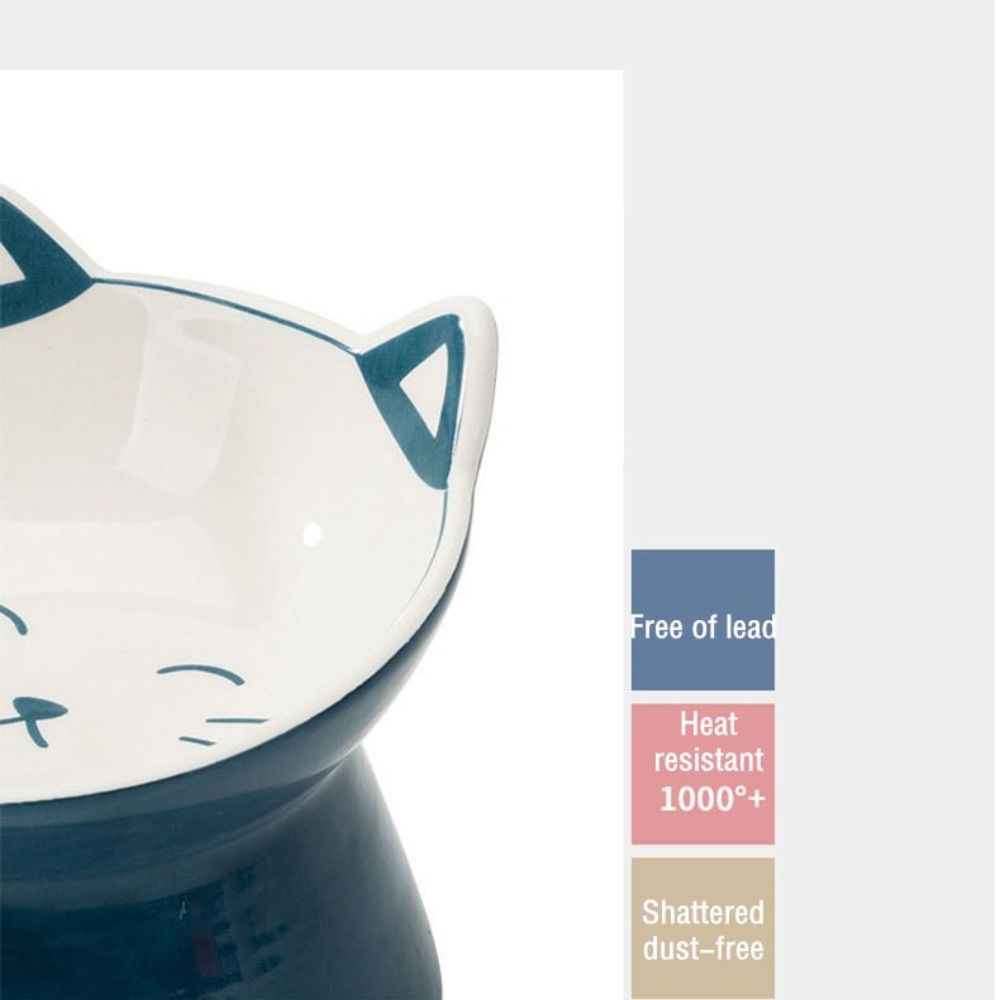 Tilted Elevated Anti Vomiting Pet Feeder Bowl Pet Supplies Cat Food Bowl Water Feeder Container