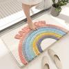 Non-slip Bathroom Floor Mat Microfiber Door Mat Kitchen Foot Mat Absorbent Carpet  Bathroom