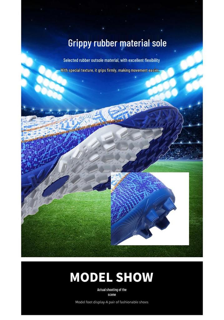 Scarpe da Allenamento da Calcio con Tacchetti Lunghi per Bambini e Bambine - Calzature Professionali da Competizione