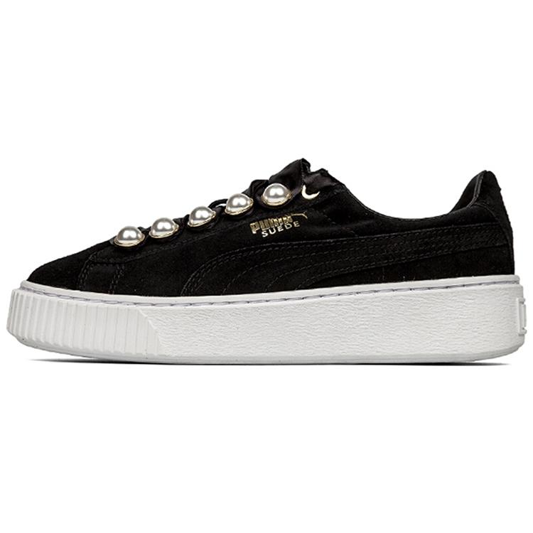 PUMA Suede Platform Bling Black Womens 366688-01 39 чёрный