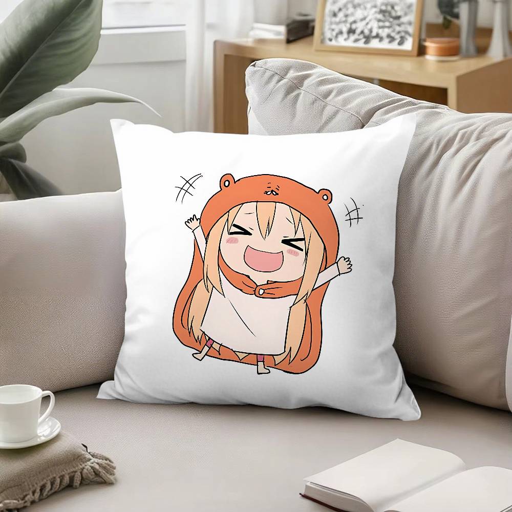 Cute Umaruchan Pillow Case Sofa And Living Room Decorative Cushion Covers Dustproof And Miteproof Invisible Zipper