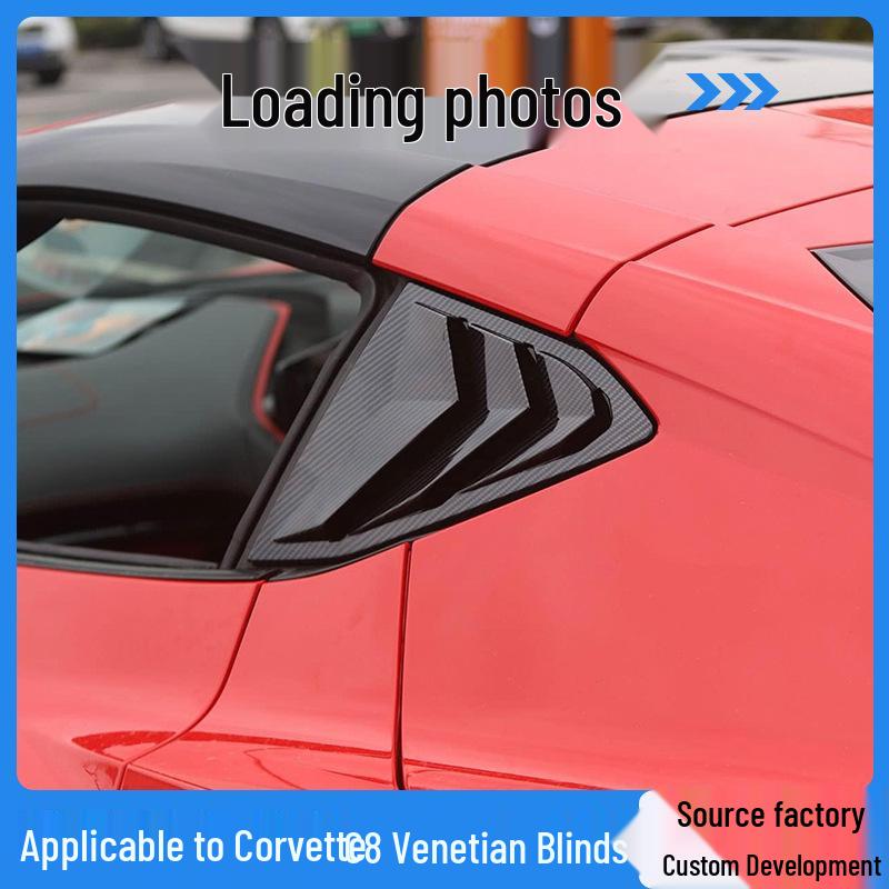 Chevrolet Corvette C8 2020+ Side & Rear Window Louver Trim