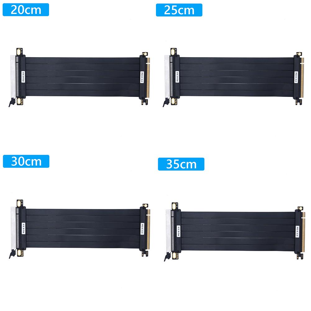 PCIe 3.0 X16 High Speed Flexible Extender Card EMI Shielded PCI Express Gen 3 GPU Extension Cord PCIE 3.0 Extension Cable