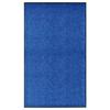 VidaXL Washable Doormat Blue 90x150 Cm