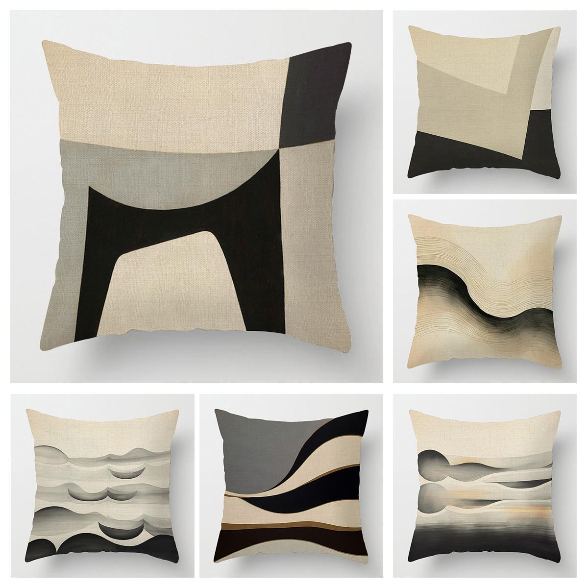 Jmg Clothing Unisex Abstract Geometric Pillowcase 18X 18 Inch Machine Washable Four Seasons Universal Home Decorative Cushion Cover 45X45cm