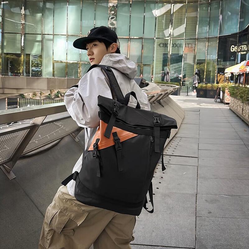 Li Shen Fashion Waterproof Roll-top Travel Backpack