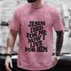 Men's Aesthetic Religious Christian T Shirt Jesus Bible Verse Print Men T-shirt Unisex Harajuku Casual Oversized T-Shirts Tops
