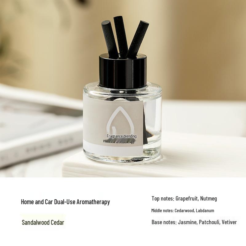 Niche Aromatherapy Car Freshener: High-End Interior Ornament with Long-Lasting Light Fragrance and Odor Removal.