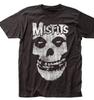 26 Misfits Pomačkaná Lebka Pánské Tričko Černé Unisex Tričko