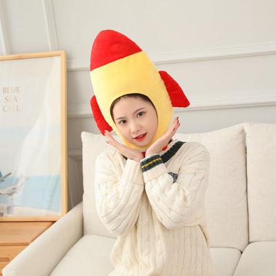Rocket Hood Hat, Plush Hood, Photo Props, Photo Props, Cartoon Hood