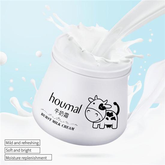 Mleczny Krem Nawilżający Przeciwzmarszczkowy Wybielający Przeciwstarzeniowy Odżywczy Skóra Sucha Uroda Pielęgnacja Twarzy