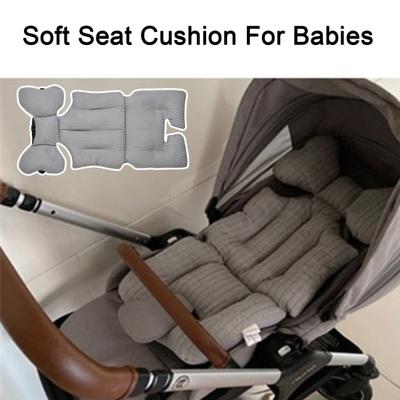 Coussin de siège de poussette Coussin d'insert de siège auto pour bébé Tout-petits Réversible Insert de siège auto pour nouveau-né pour le soutien de la tête et du corps de bébé Balancelle pour bébé Utilisation en poussette