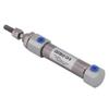1pc Mini Stainless Steel Dual Acting Stoke 15mm0.6inch Air Pneumatic Cylinder Max. 1Mpa