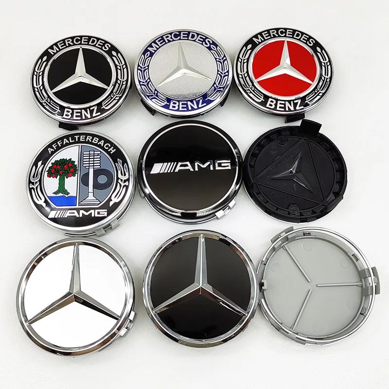4pcs ABS 75mm Car For Mercedes Benz Wheel Center Hub Caps W176 W246 W203 W177 W204 W205 W212 W213 X156 W117 X253 W118 W166 W167